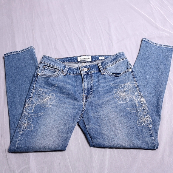 Lucky Brand Lolita Skinny Embellished Embroidered Ankle Length Jeans Size 6/28 - Picture 6 of 9